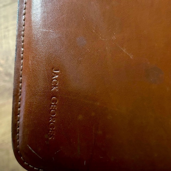Messenger bag Leather.Jack Georges Vintage.A few flaws,see pics. - Picture 4 of 14